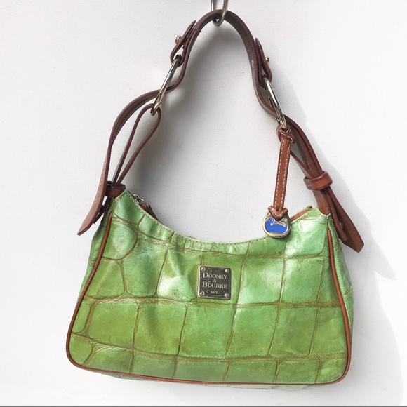 Dooney & Bourke Handbags - DOONEY & BOURKE green croco Bag purse